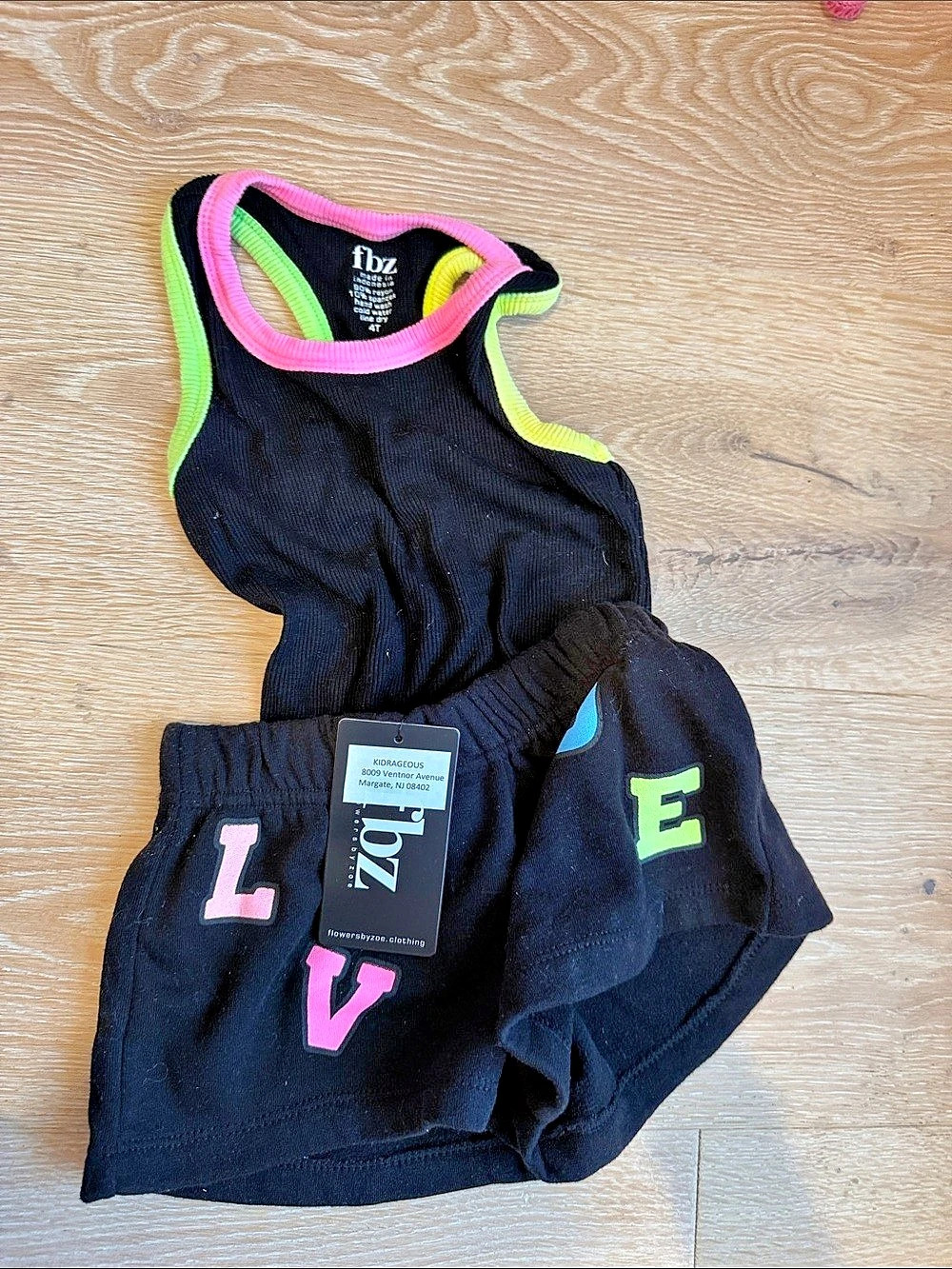 fbz Kids Color Block Set Size 4T NWT